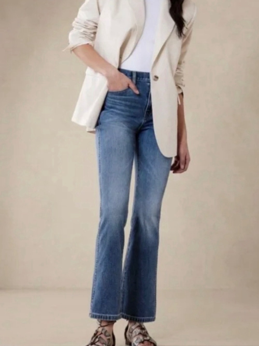 Banana Republic Crop Kick Boot Ankle 33 Long ( 16 tall)